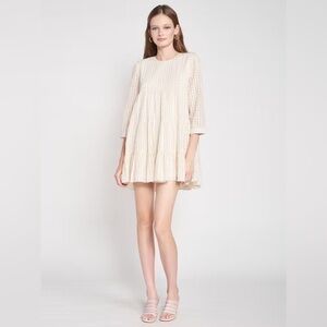En Saison Cecilia Mini Dress Natural